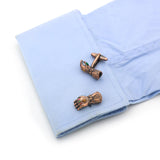 Men's Thanos Cuff Links Bronze Copper Cufflinks