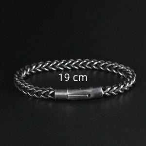 Men's Vintage Stainless Steel Punk Biker Chain Bracelet