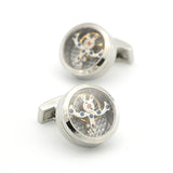 Men's Watch Movement Cuff Links Stainless Steel 4 Colors
