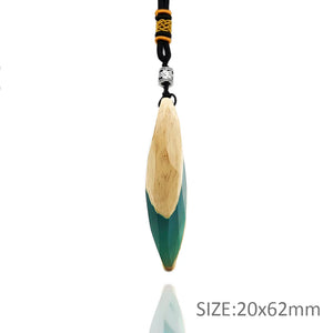 Wood Resin Necklace Epoxy Pendant DIY Jewelry Gifts