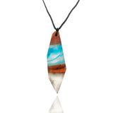 Wood Resin Necklace Epoxy Pendant DIY Jewelry Gifts
