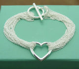 Sterling Silver Charm Bracelet for Men & Women
