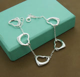 Sterling Silver Charm Bracelet for Men & Women