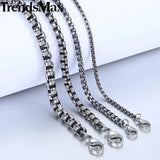 Men Women Stainless Steel Box Chain Bracelet Hip Hop KBB12