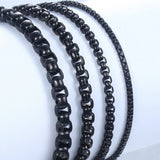 Men Women Stainless Steel Box Chain Bracelet Hip Hop KBB12