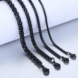 Men Women Stainless Steel Box Chain Bracelet Hip Hop KBB12