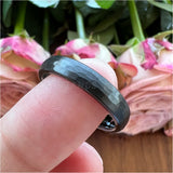 Hammered Tungsten Carbide Wedding Band Rings