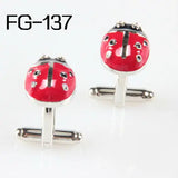 Ladybug Cufflinks for Men - High Novelty 2014 Shipping