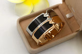 Stainless Steel Letter Buckle 16mm Bracelet for Men and Women