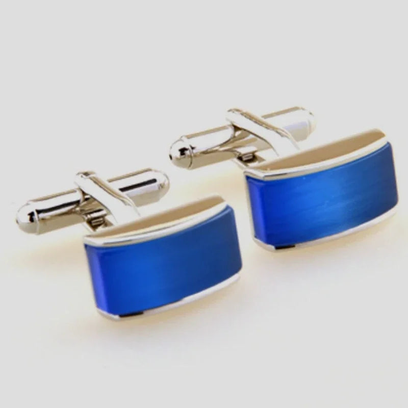 High Cat Eye Stone Copper Cufflinks Men's & Women's Wedding Party Jewelry