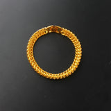 24k Gold Men's Bracelet Wedding Anniversary Jewelry