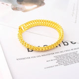24k Gold Men's Bracelet Wedding Anniversary Jewelry
