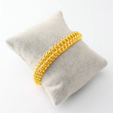 24k Gold Men's Bracelet Wedding Anniversary Jewelry