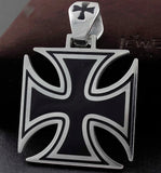 Men's Stainless Steel Big Chopper Cross Pendant