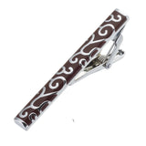 Men's Red Enamel Flower Tie Clip