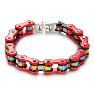 Men's Domineering Steel Bicycle Chain Bracelet - Titanium Steel
