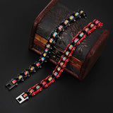Men's Stainless Steel Bicycle Chain Bracelet - Optional