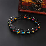 Men's Stainless Steel Bicycle Chain Bracelet - Optional