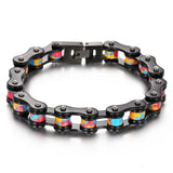 Men's Domineering Steel Bicycle Chain Bracelet - Titanium Steel