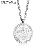 Gold-Plating Pendant Crystal Necklace for Men and Women