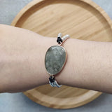Men's Stone Bracelet Leather Rope Bangle Accessory