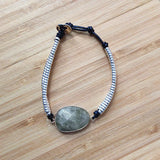 Men's Stone Bracelet Leather Rope Bangle Accessory