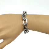 Men's Stainless Steel Punk Rock Bracelet Brake Chain Jewelry