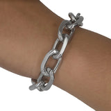 Men's Stainless Steel Punk Rock Bracelet Brake Chain Jewelry