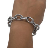 Men's Stainless Steel Punk Rock Bracelet Brake Chain Jewelry
