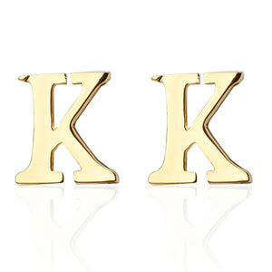 Men's Gold K Logo Cufflinks French Shirt Letters Cuff Links
