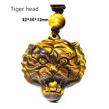 Men's Tiger's Eye Stone Pendant Necklace Boutique Jewelry