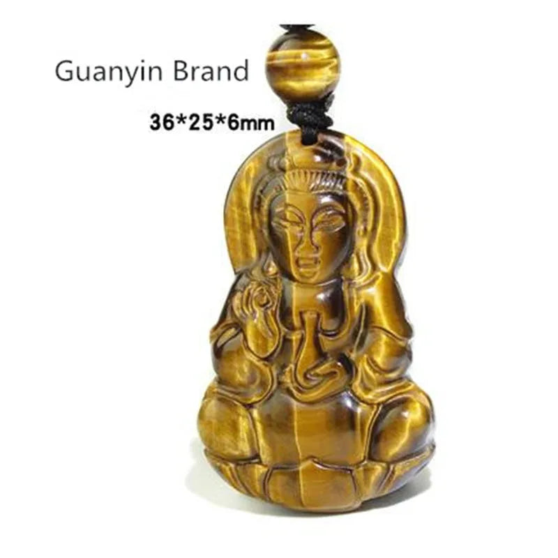 Men's Tiger's Eye Stone Pendant Necklace Boutique Jewelry
