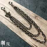 Men's Metal Skull Pants Chain Hip-Hop Punk Avant-Garde Key Pendant