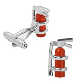 High-Quality Copper Fire Extinguisher Cufflinks Set of 5 Pairs
