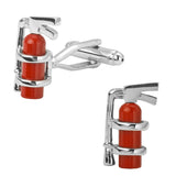 High-Quality Copper Fire Extinguisher Cufflinks Set of 5 Pairs