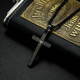 Men's Stainless Steel Pendant Cross Scripture