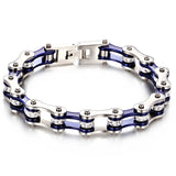 Men Titanium Steel Chain Punk Bracelet Bicycle Chain Stainless Steel Jewelry