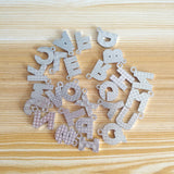 Crystal Rhinestone Letter Pendants for Jewelry Making 26pcs