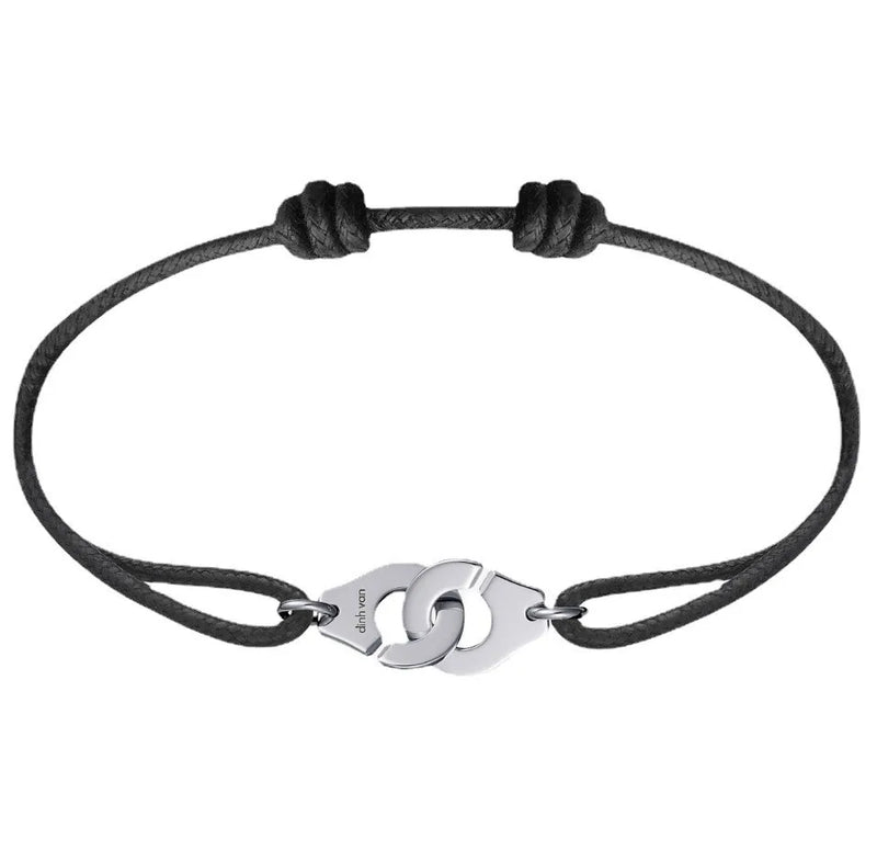 French 925 Silver Rose Ladies Handcuffs Bracelet Adjustable Jewelry