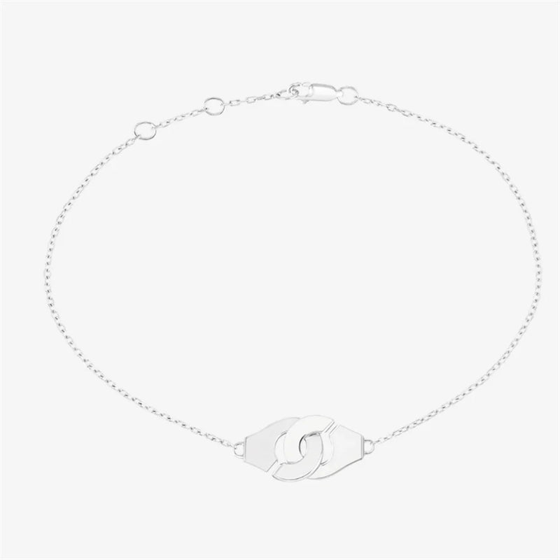 French Jewelry 925 Silver Plated Bracelet with 1:1 Logo