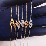 French Jewelry 925 Silver Plated Bracelet with 1:1 Logo
