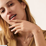 French Jewelry 925 Silver Plated Bracelet with 1:1 Logo