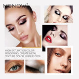 Menow Diamond Glitter Eyeshadow Nude Palette Makeup Shimmer Eye Shadow