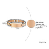 Personalized 15mm Wide ID Tag Bracelet Love Name Engrave