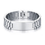 Personalized 15mm Wide ID Tag Bracelet Love Name Engrave