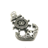 Mens 316L Stainless Steel Anchor Pendant Gothic Punk Style