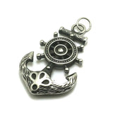 Mens 316L Stainless Steel Anchor Pendant Gothic Punk Style
