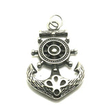 Mens 316L Stainless Steel Anchor Pendant Gothic Punk Style