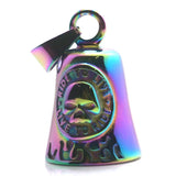 316L Stainless Steel Flaming Biker Rainbow Pendant