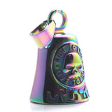 316L Stainless Steel Flaming Biker Rainbow Pendant